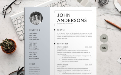 Önéletrajzi sablon – John Anderson
