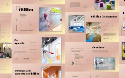 Phelica - Modelo de slides do Google para negócios