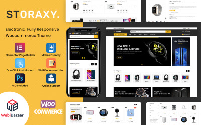 Storaxy - Mega Elektronik Süper Mağaza WooCommerce Teması