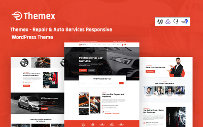 Themex - Reparatie en autoservices Responsief WordPress-thema