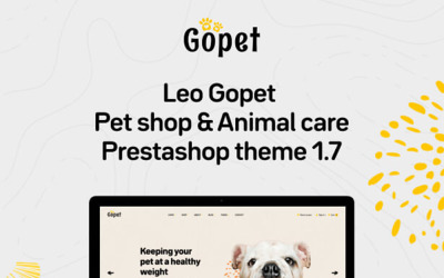 ТМ Gopet - Pet Shop &amp;amp; Animal Care Prestashop Тема