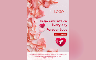 Valentine&#039;s Day Design Template Social Media