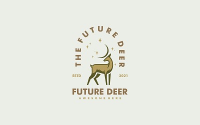 Future Deer Vintage-Logo-Stil