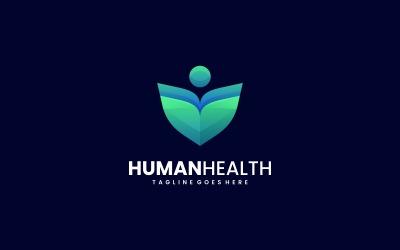 Logo dégradé de santé humaine