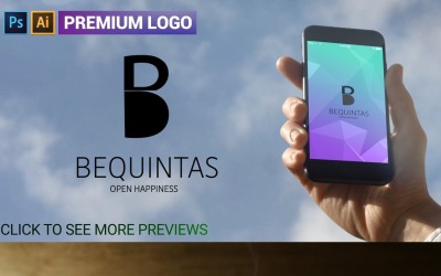 BEQUINTAS Premium B bokstavslogotypmall
