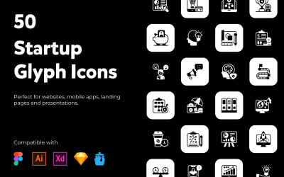 Start up Solid Icons Pack