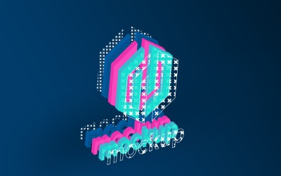 Gerçekçi Gölge Efektli Çok Katmanlı Logo Mockup