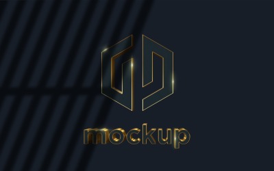 Luxury Logo Mockup With Realistic Shadow Effects