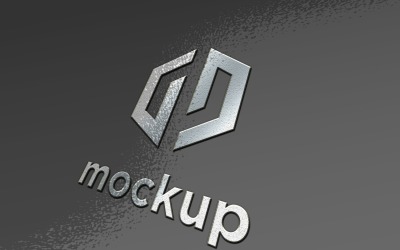 Metal Logo Mockup Realistic Effects