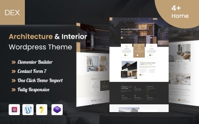 DEX – тема WordPress для архітектури, меблів та дизайну інтер’єру