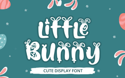 Little Bunny - Aranyos kijelző betűtípus