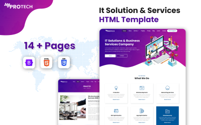 Oxentech - Web Tasarım ve Geliştirme Ajansı HTML5 Web Sitesi Şablonu