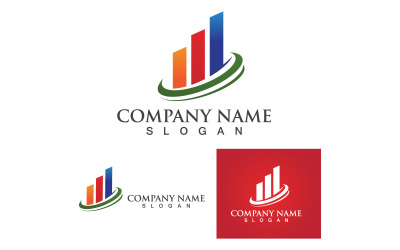 Vector de logotipo de finanzas empresariales V14