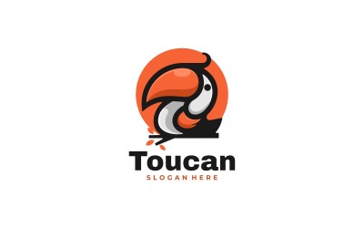 Vector Toekan Mascotte Logo