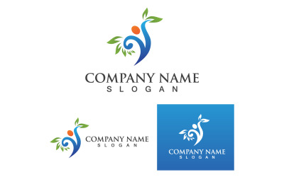 Health People Life Logo And Symbol Vector V6