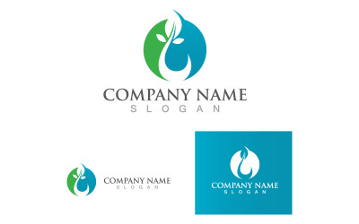 Waterdrop Nature Logo A Symbol Vector V10