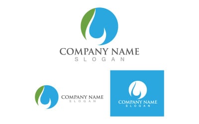 Waterdrop Nature Logo And Symbol Vector V11