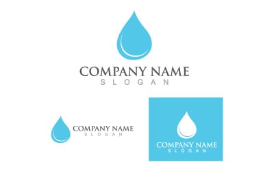 Waterdrop Nature Logo And Symbol Vector V6