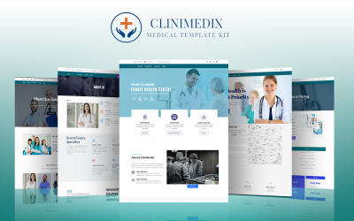 CliniMedix - Kit de modèles d&amp;#39;éléments d&amp;#39;hôpital de clinique médicale
