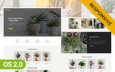 Pianta- Tema de Shopify 2.0 para tienda de plantas en macetas de vivero