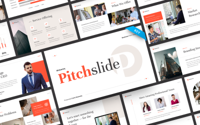 Pitchslide – Business Pitch Deck Keynote sablon