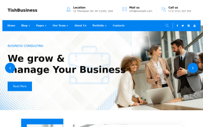TishBusiness - WordPress-tema för företag och företag