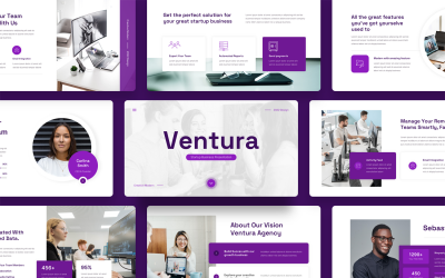 Ventura – Startup Business Keynote sablon