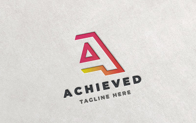 Professioneller erreichter Buchstabe A Logo