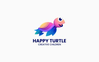 Turtle Gradient Colorful Logo Style