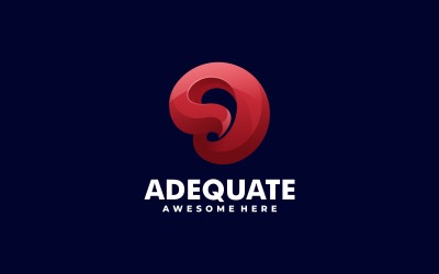 Vector abstrakt gradient logotypdesign