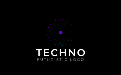 C Connect Gradient Techno Logo