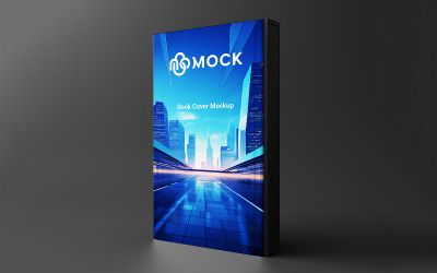 White Book Cover Logo Mockup