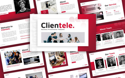Clientele Business Uniwersalny szablon prezentacji PowerPoint