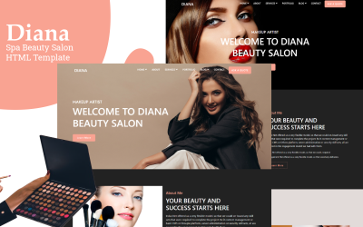 Diana - Spa-Schönheitssalon HTML-Vorlage