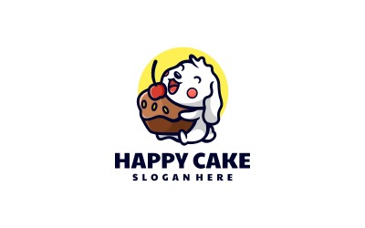 Happy Puppy Prosta Maskotka Logo