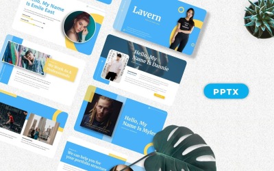 Лаверн - Лукбук портфолио Powerpoint