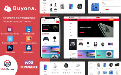 Buyona - Tema WooCommerce electrónico multipropósito