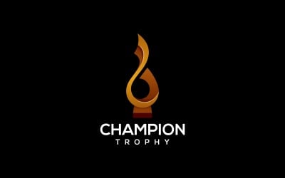 Champion Trophy Gradient Logo