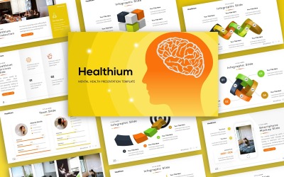 Healthium - Modello PowerPoint multiuso di salute mentale