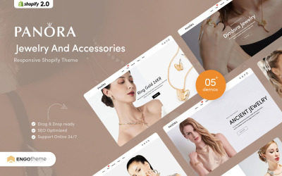 Panora — Адаптивная Shopify тема для ювелирных изделий и аксессуаров