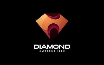 Шаблон логотипа Diamond Gradient