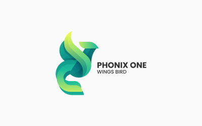 Vector Phoenix Gradient Logotypmallar