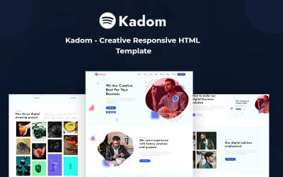 Kadom - Plantilla de sitio web receptivo creativo