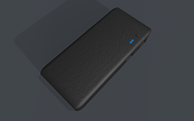 Modelo lowpoly Powerbank 3D
