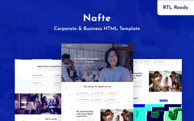 Nafte – Mall för företagswebbplats