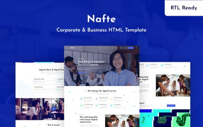 Nafte - Plantilla de sitio web de negocios corporativos