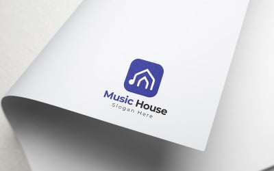 Šablona návrhu loga hudebního domu