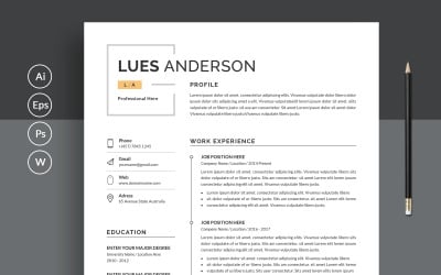 Clean &amp;amp; Elegant Job Resume/CV Template