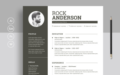 Elegant Job Resume/Cv Template