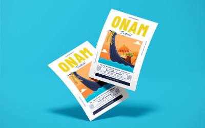 Modèle de Flyer créatif Onam 2